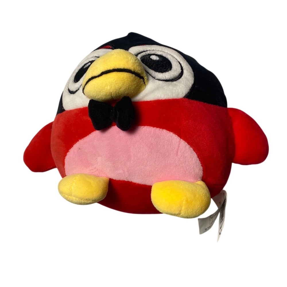 Angry Birds Seasons Hogs Kisses Red Bird Black Bowtie Plush Valentine